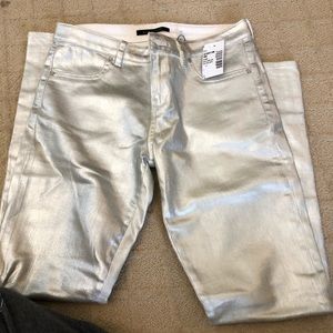 elie tahari silver pants